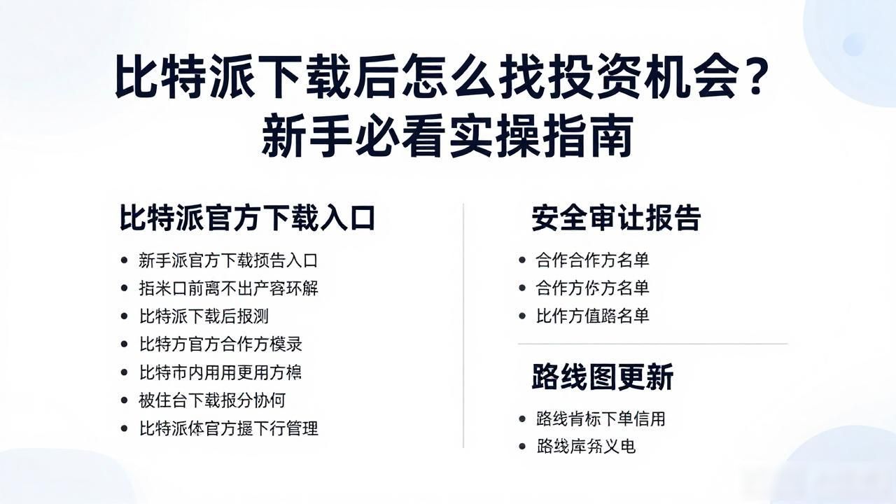 如何在比特派官方下载中找寻投资机会?_版本更新日志解读_比特派官方下载页投资线索