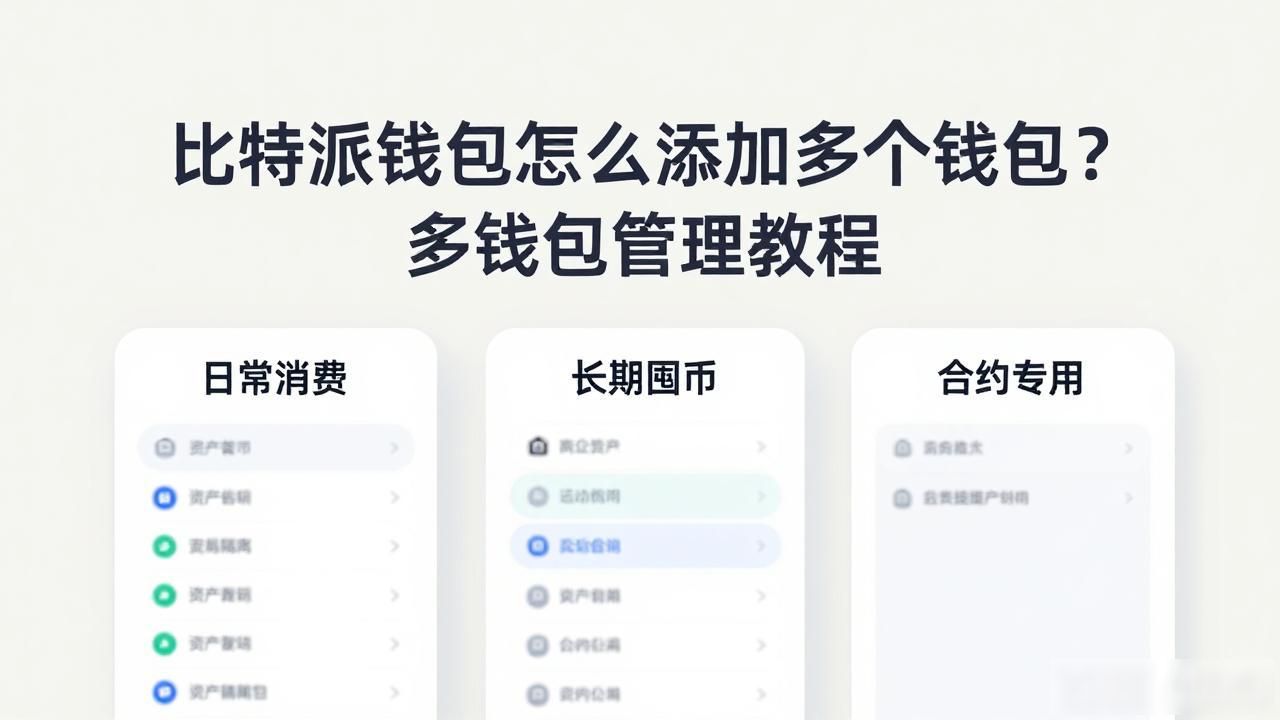 比特派钱包地址隔离_探索比特派钱包的多钱包添加功能_比特派多钱包管理
