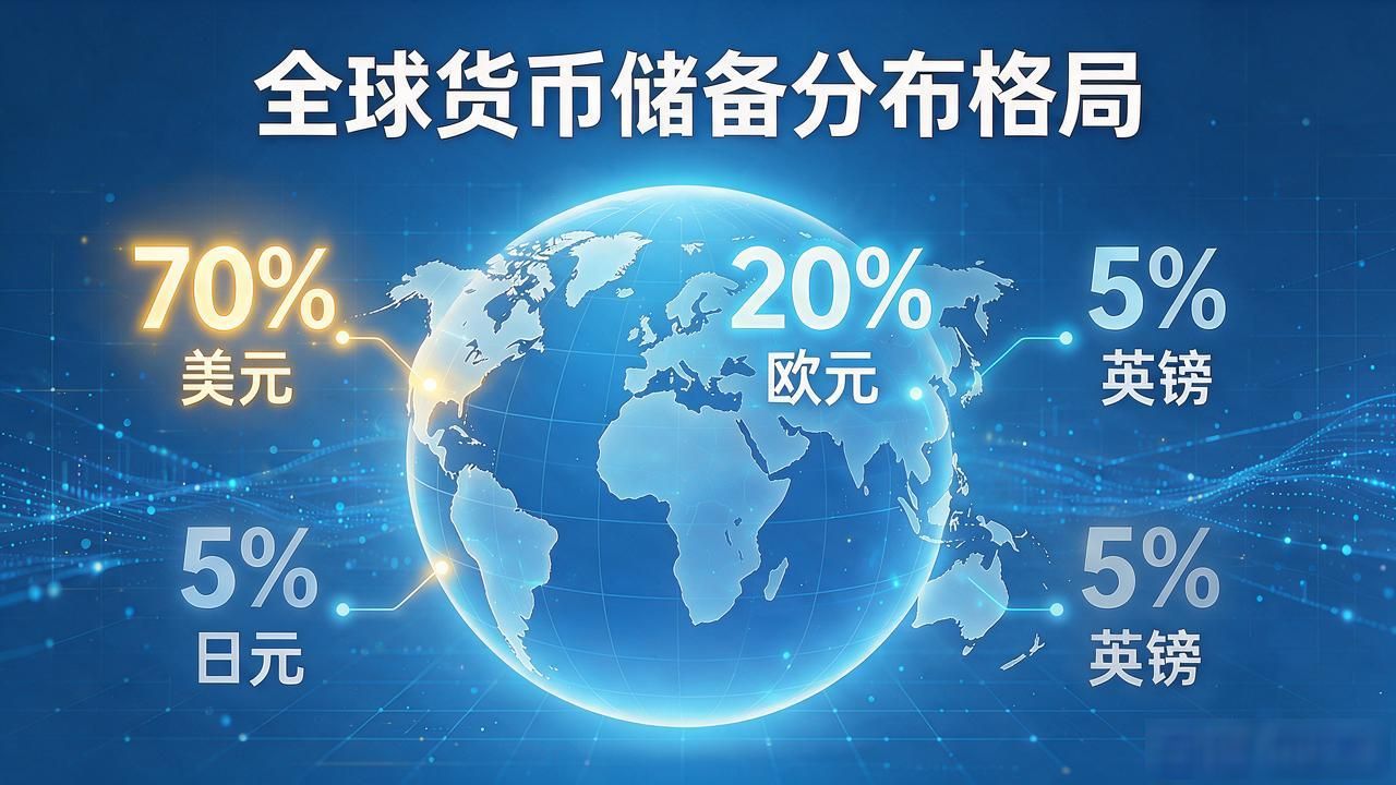 国际货币储备分配数字_全球外汇储备分配格局_美元占比下降欧元稳居第二