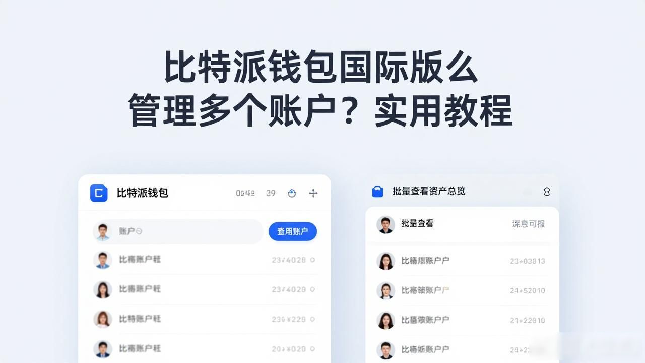 加密货币投资资金分散管理_如何在比特派钱包国际版中管理多个账户_比特派钱包国际版多账户管理