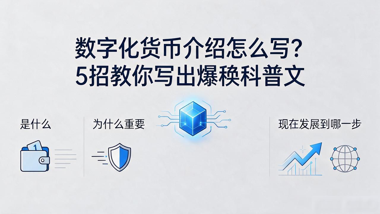 数字化货币介绍怎么写_如何给普通人介绍数字货币的方法_面向普通大众的数字货币科普框架