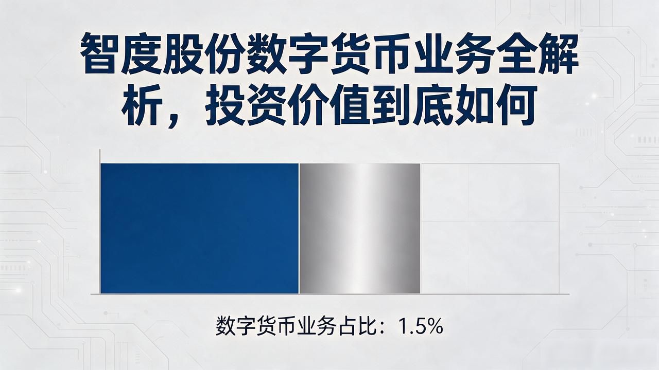 智度股份 数字货币 业务分析_数字货币智度股份说明_智度股份 区块链 技术布局