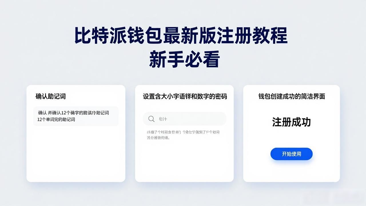 比特派钱包注册教程_比特派钱包最新版的用户注册流程_助记词保管方法