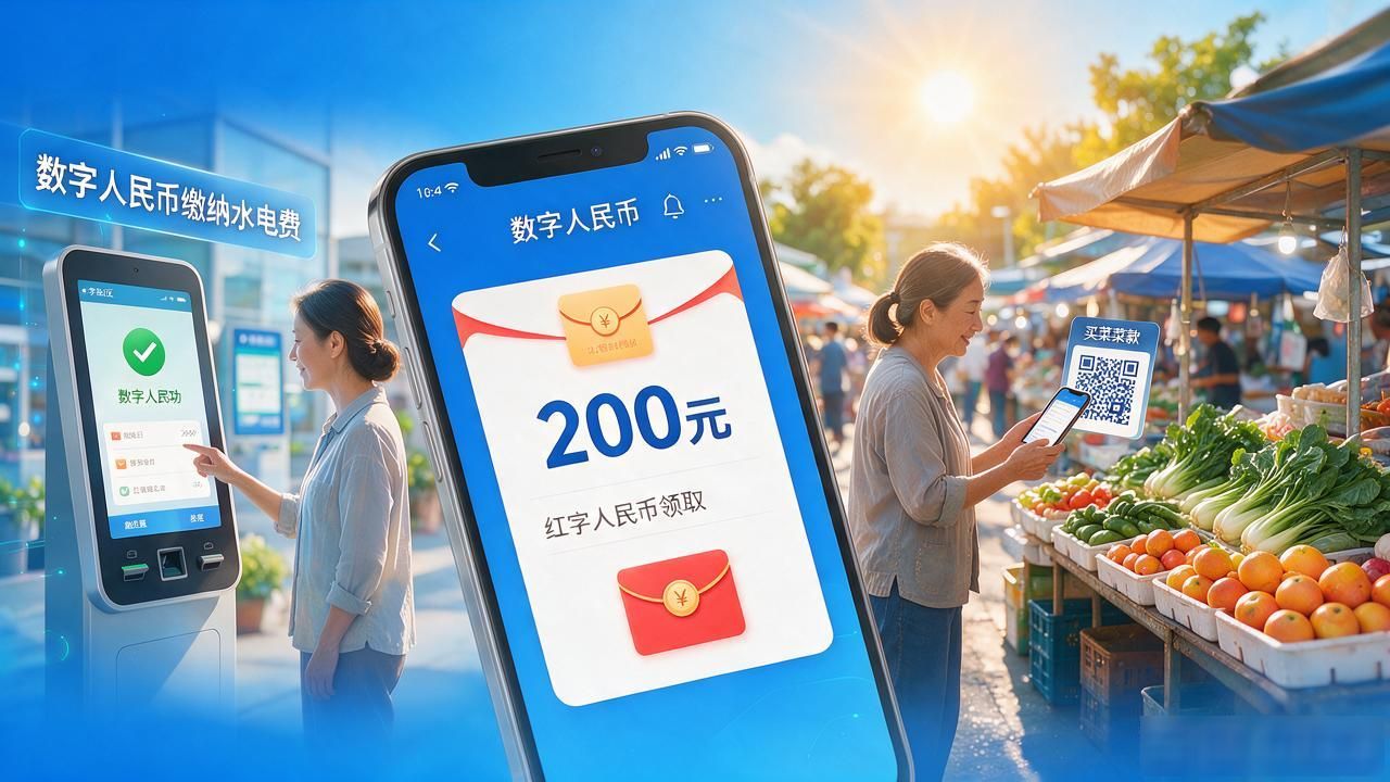 数字人民币试点红包_200元数字人民币线下消费_数字货币200元试点