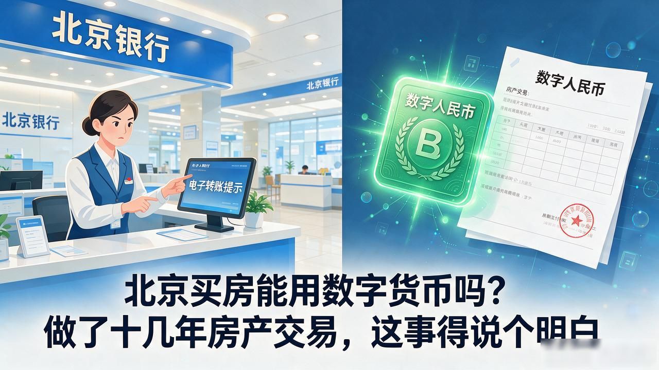 北京买房用数字货币_北京买房能用数字货币吗_数字人民币支付房款可行性