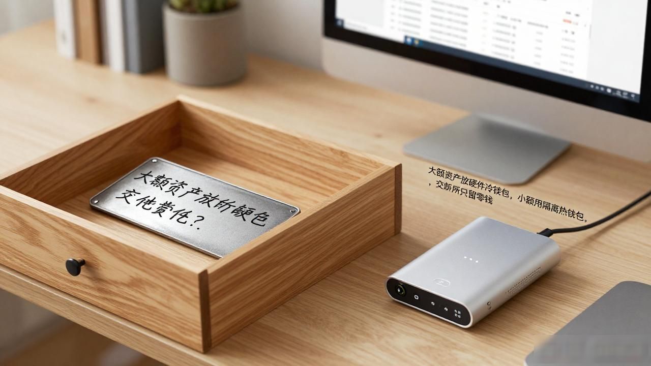 数字货币热钱包与冷钱包安全存储区别_助记词备份防盗取最佳实践_数字货币被人破解