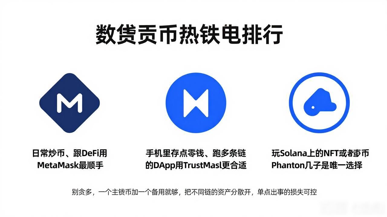 数字货币热钱包排行_如何挑选安全方便的热钱包_MetaMask Trust Wallet Phantom热钱包对比
