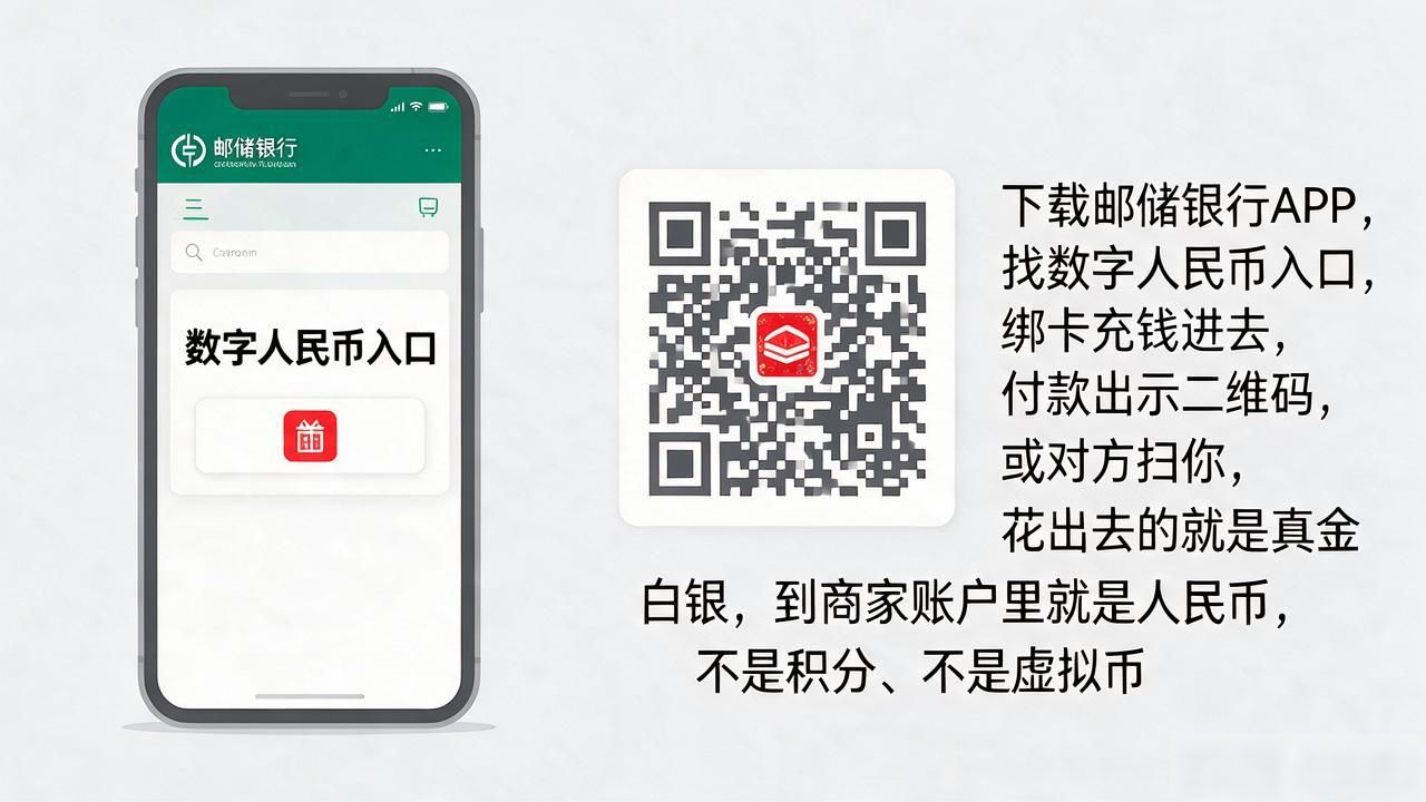 邮政数字人民币_邮政数字货币是什么钱_邮储银行数字人民币操作