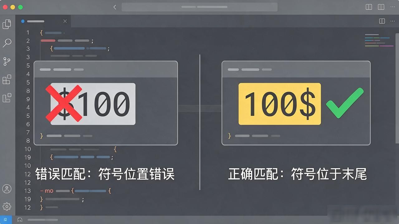 货币符号位置解析_货币符号写在数字前后_支付系统格式错误处理