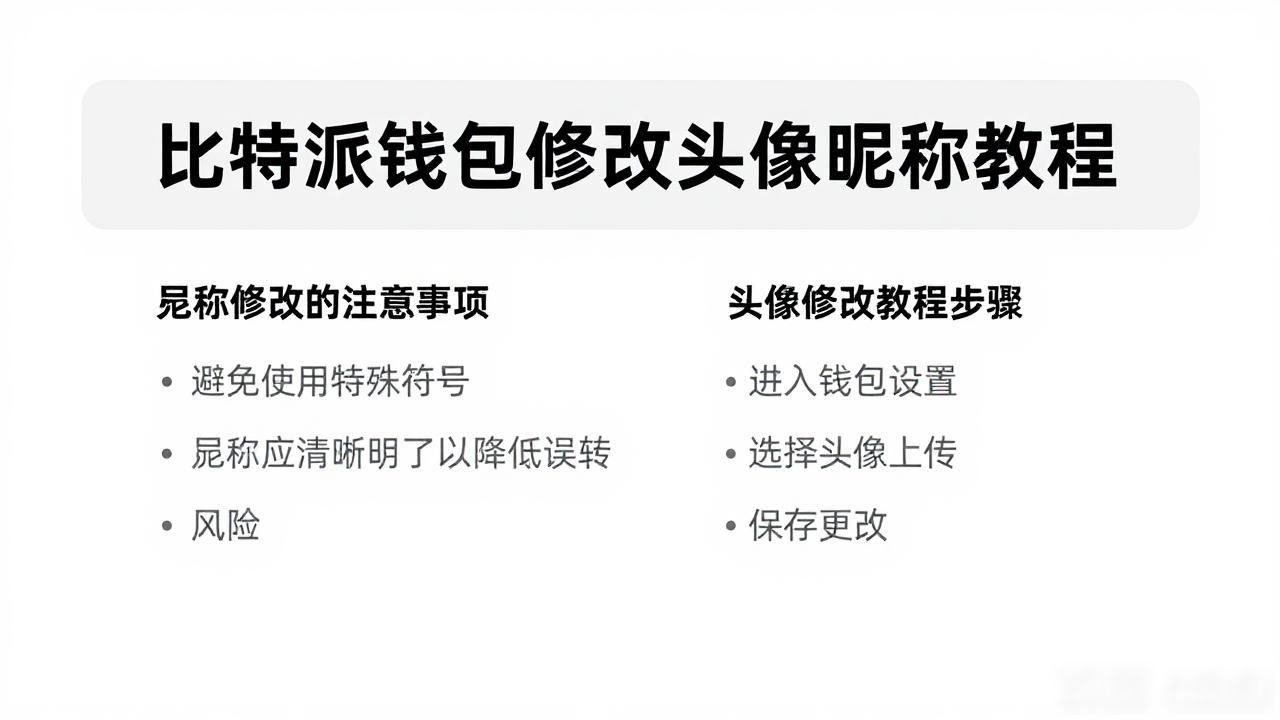 如何在比特派官方下载中更新个人资料?_去中心化钱包头像昵称修改_比特派钱包个人资料设置