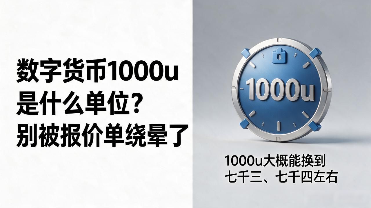 1000u等于多少人民币_USDT稳定币换算技巧_数字货币1000u是什么单位