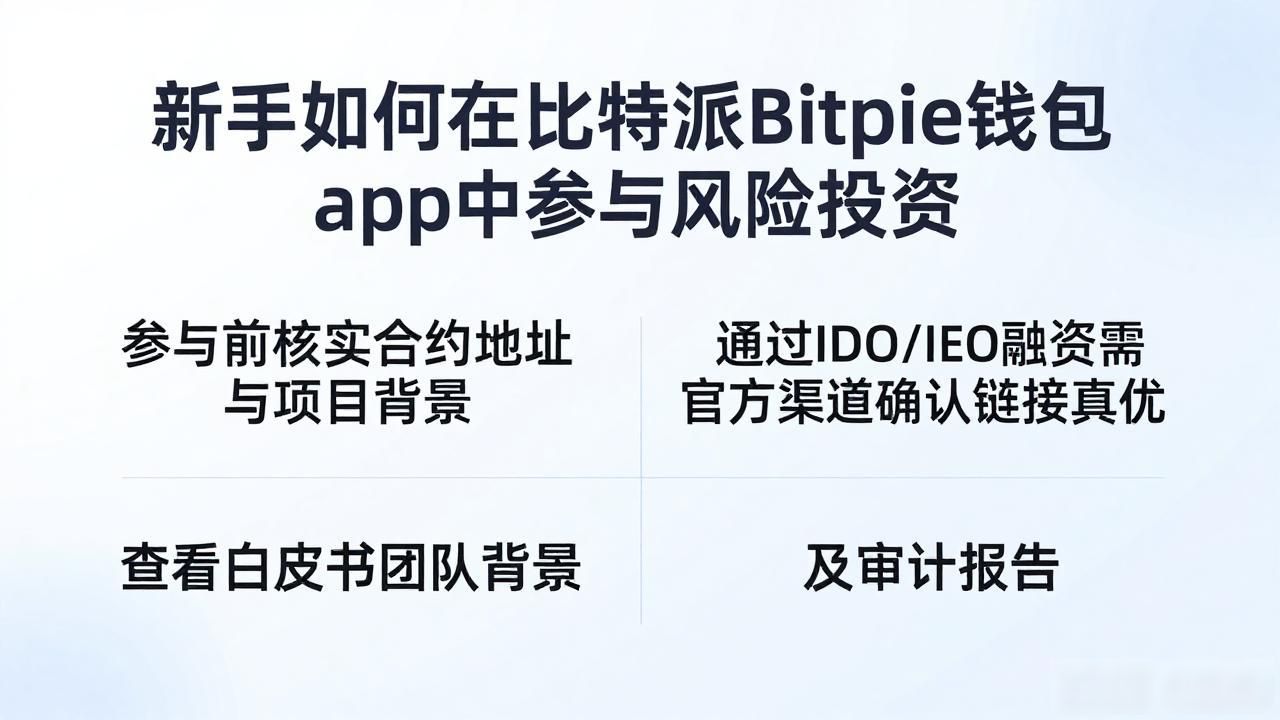 去中心化钱包Web3门户 比特派DApp浏览器 早期项目官网Launchpad平台_如何在比特派Bitpie钱包app中参与风险投资