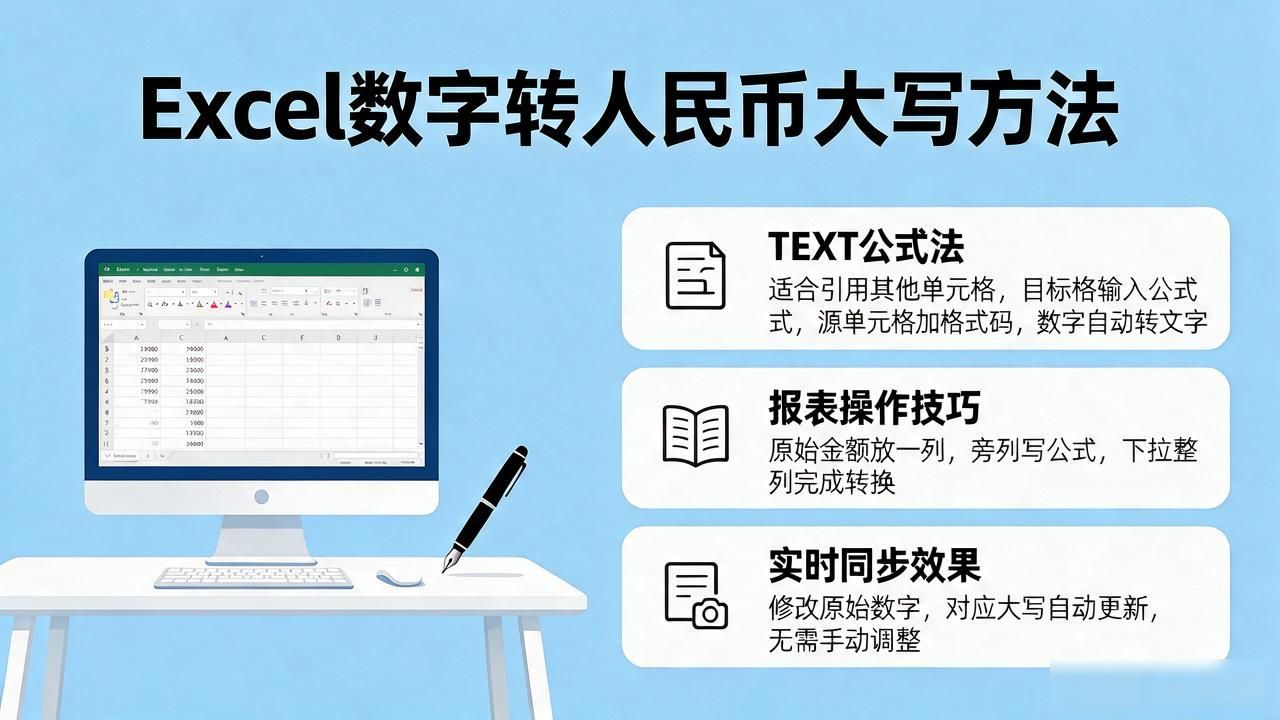 excel数字货币转成人民币大写_Excel阿拉伯数字转人民币大写_自定义格式法转换金额大写