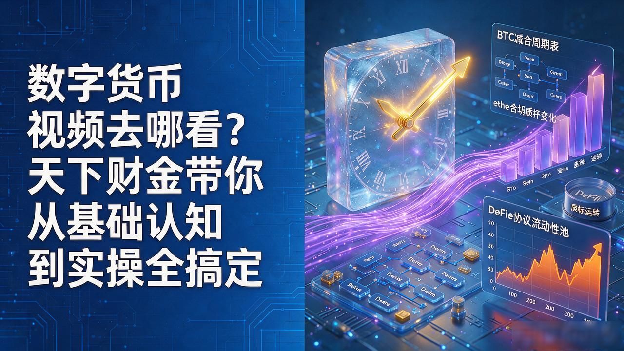 链上数据动画演示_数字货币视频讲解_数字货币视频天下财金