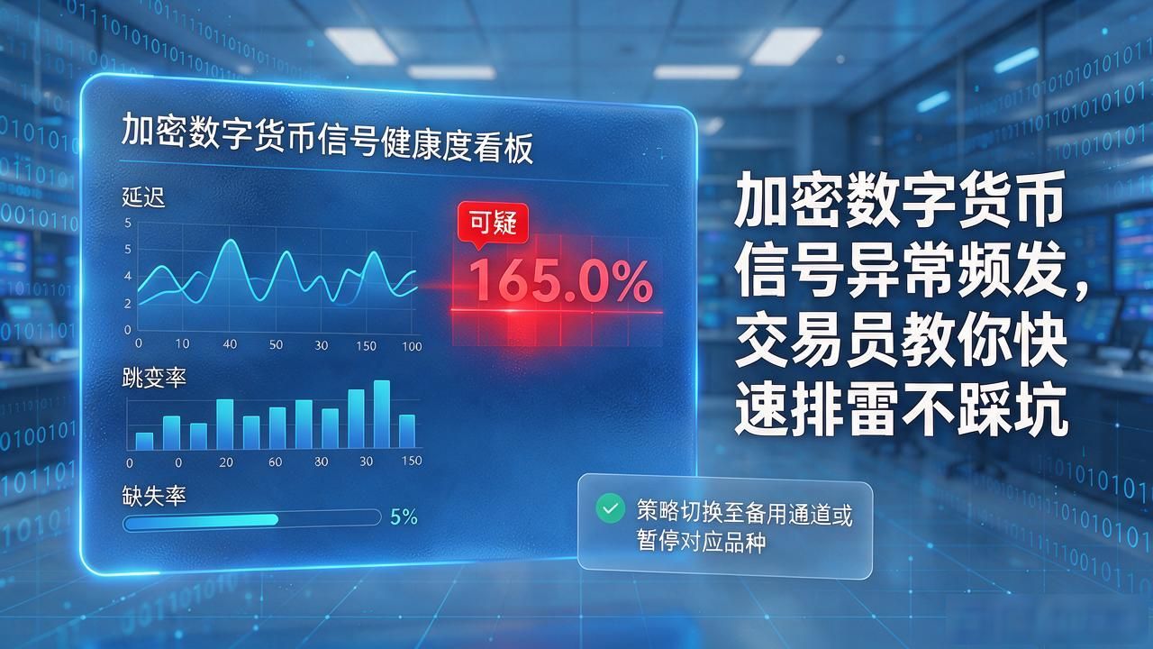 加密数字货币信号异常_交易所API数据监控_量化交易信号异常排查