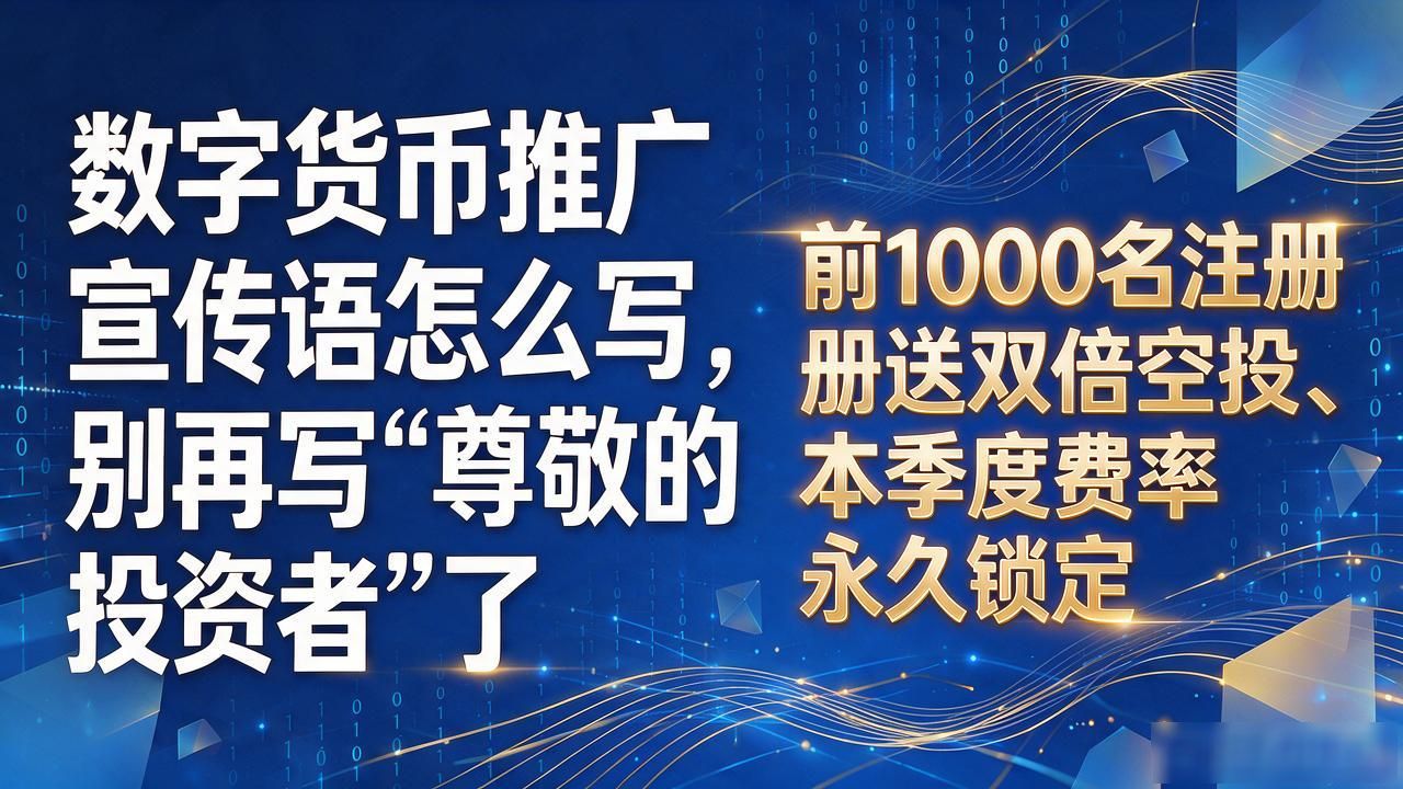 零gas费10秒到账_数字货币推广宣传语_数字货币推广宣传语