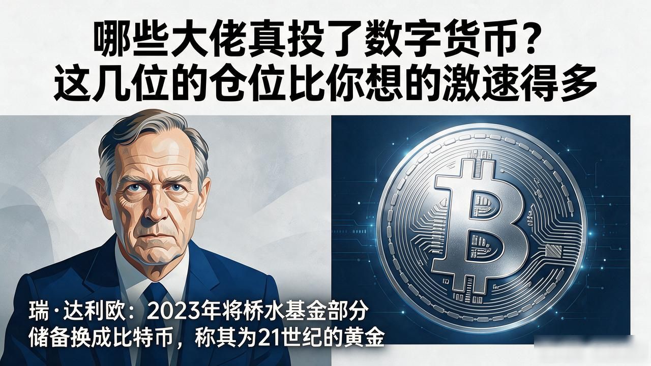 大佬买币趋势与传统金融布局_哪些大佬投资数字货币_瑞达利欧比特币持仓