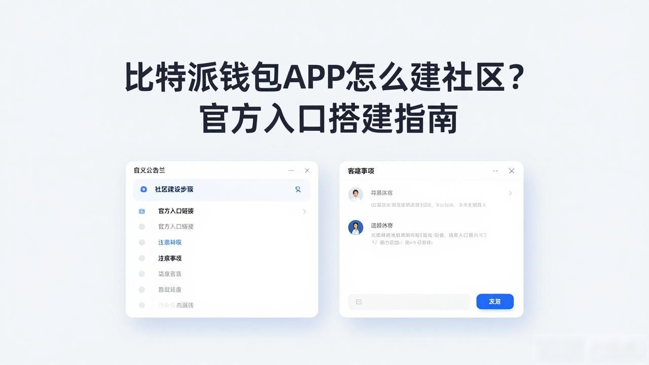 比特派钱包建立用户圈子_如何在比特派钱包app官方下载网址中创建用户社区？_比特派钱包社区建设步骤