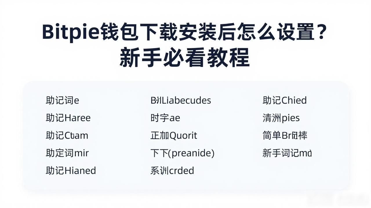 Bitpie钱包助记词备份方法_下载Bitpie钱包后的初始设置与使用指南_Bitpie钱包初始设置与使用指南