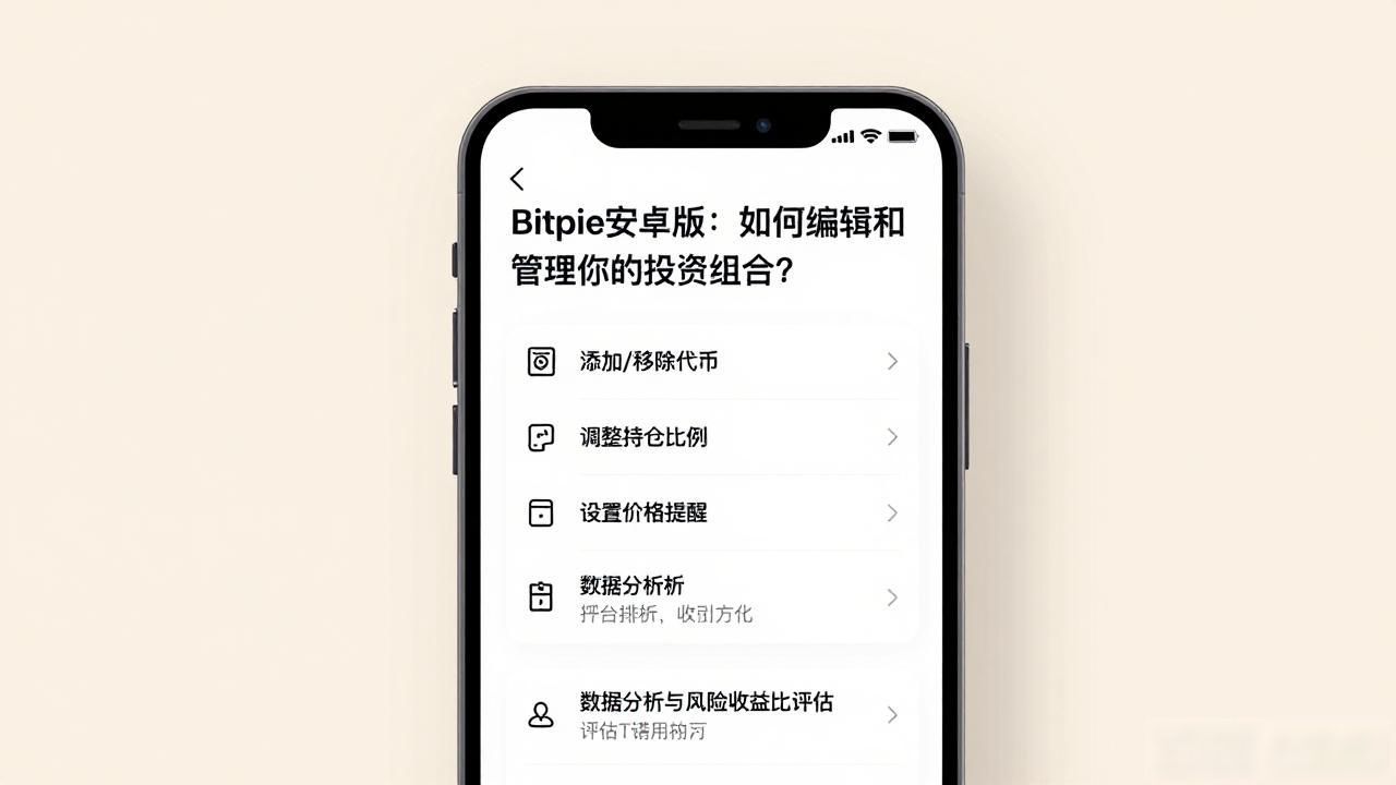 下载bitpie比特派安卓版后，如何编辑和管理你的投资组合？_bitpie比特派加密货币管理_bitpie比特派安卓版核心功能