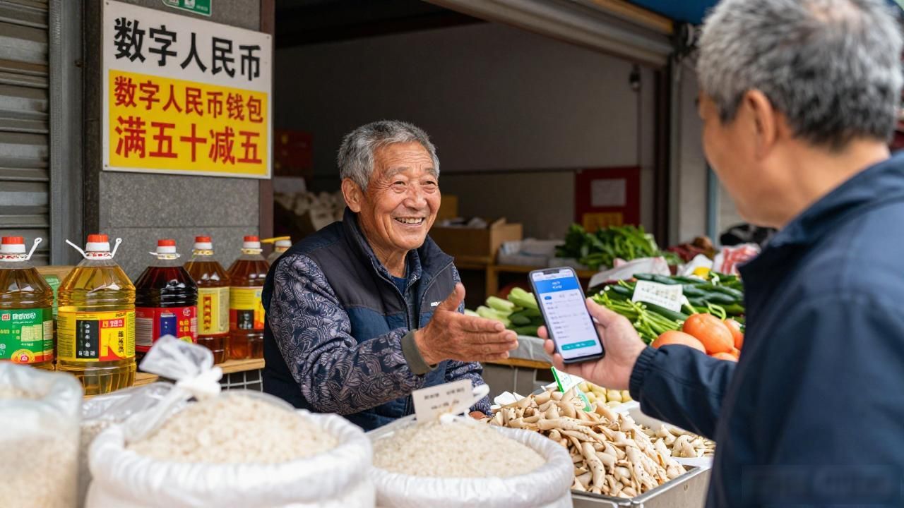 北京数字人民币商户使用体验_北京数字货币落地_五环外超市数字人民币试点
