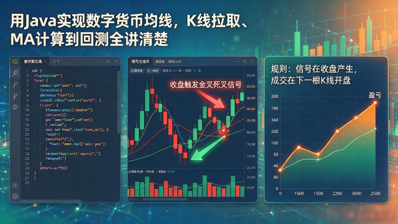 java数字货币均线_量化交易回测实战经验_Java编写数字货币均线